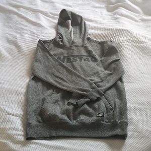 Boys West 49 Grey Pullover Hoodie Large